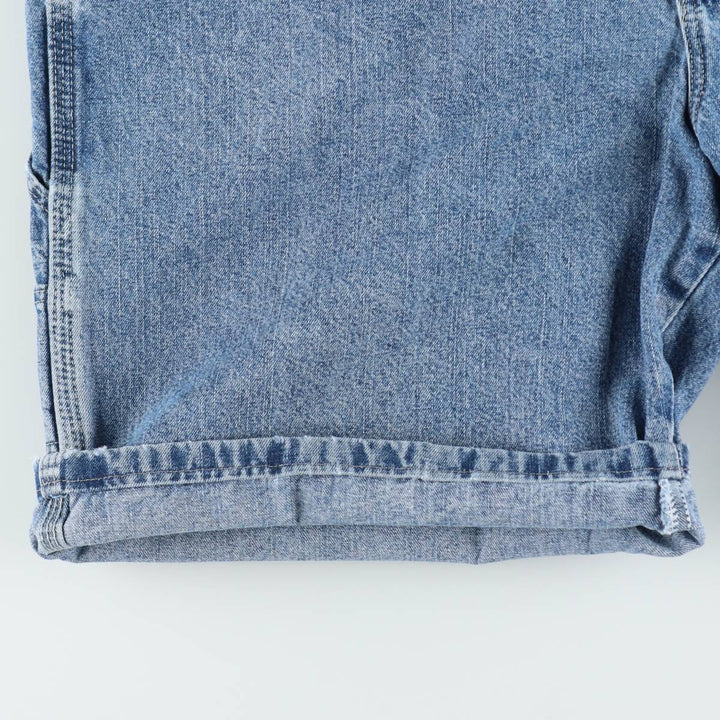 Wrangler denim painter shorts, men's size W37 (approx.) cotton blue type Vintage Second Hand