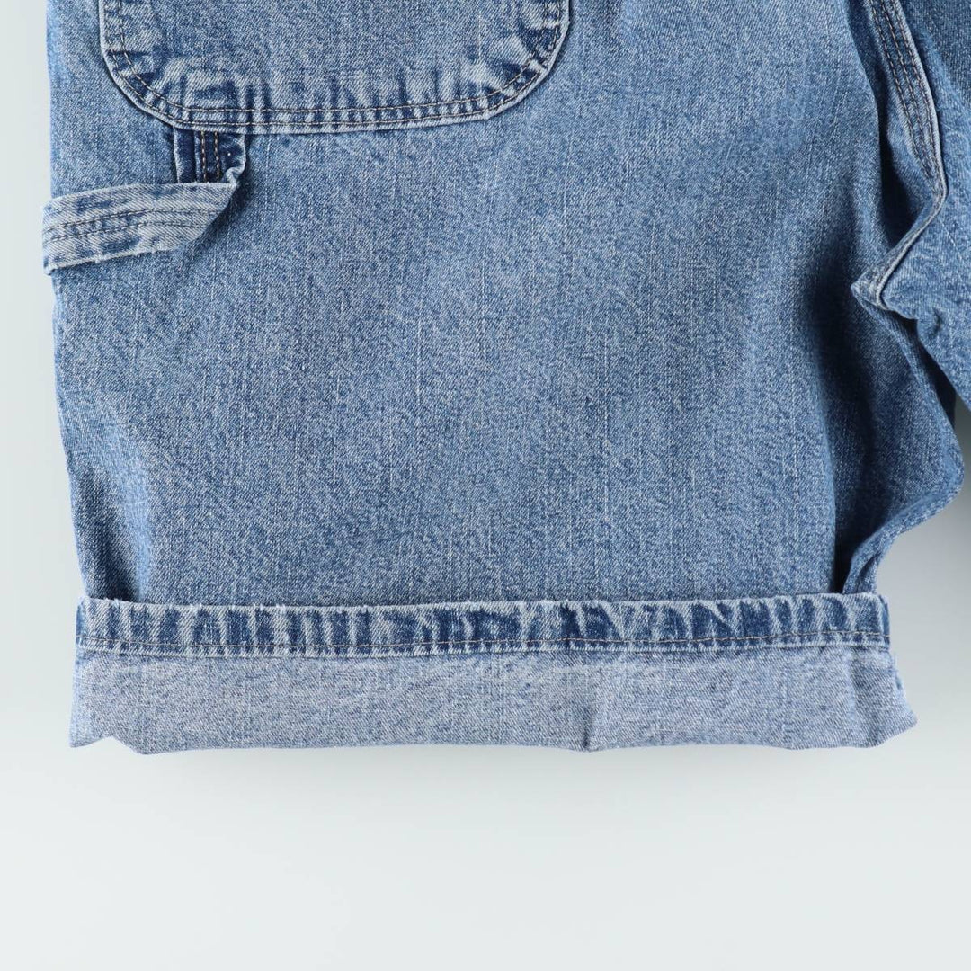 Wrangler denim painter shorts, men's size W37 (approx.) cotton blue type Vintage Second Hand