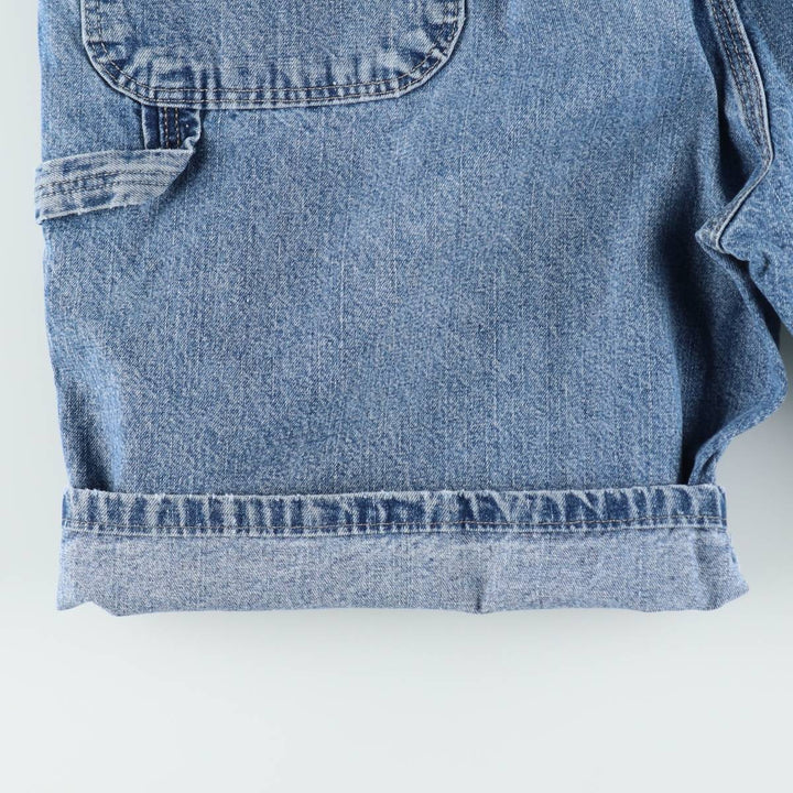Wrangler denim painter shorts, men's size W37 (approx.) cotton blue type Vintage Second Hand