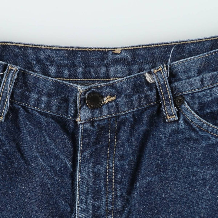 Dickies denim shorts, men's size W34 (approx.) cotton navy blue type Vintage Second Hand