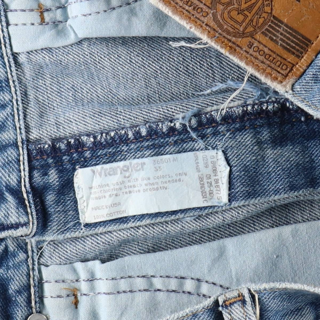 90'S Wrangler denim shorts, made in USA, men's size W33 equivalent, vintage. cotton blue type Vintage Second Hand