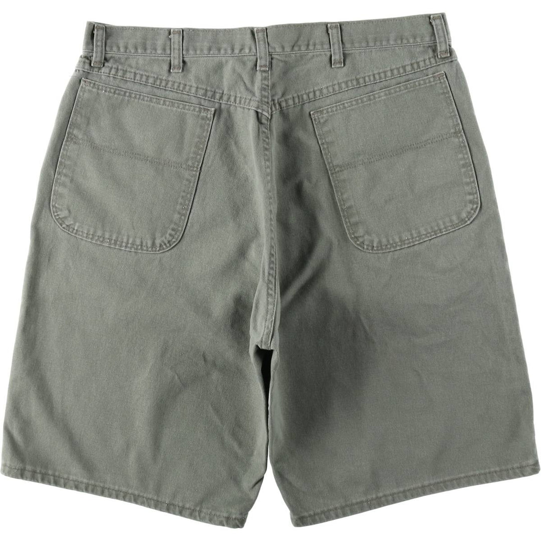 90'S Wrangler denim shorts, made in USA, men's size W36 equivalent, vintage. cotton Khaki type sage green Vintage Second Hand