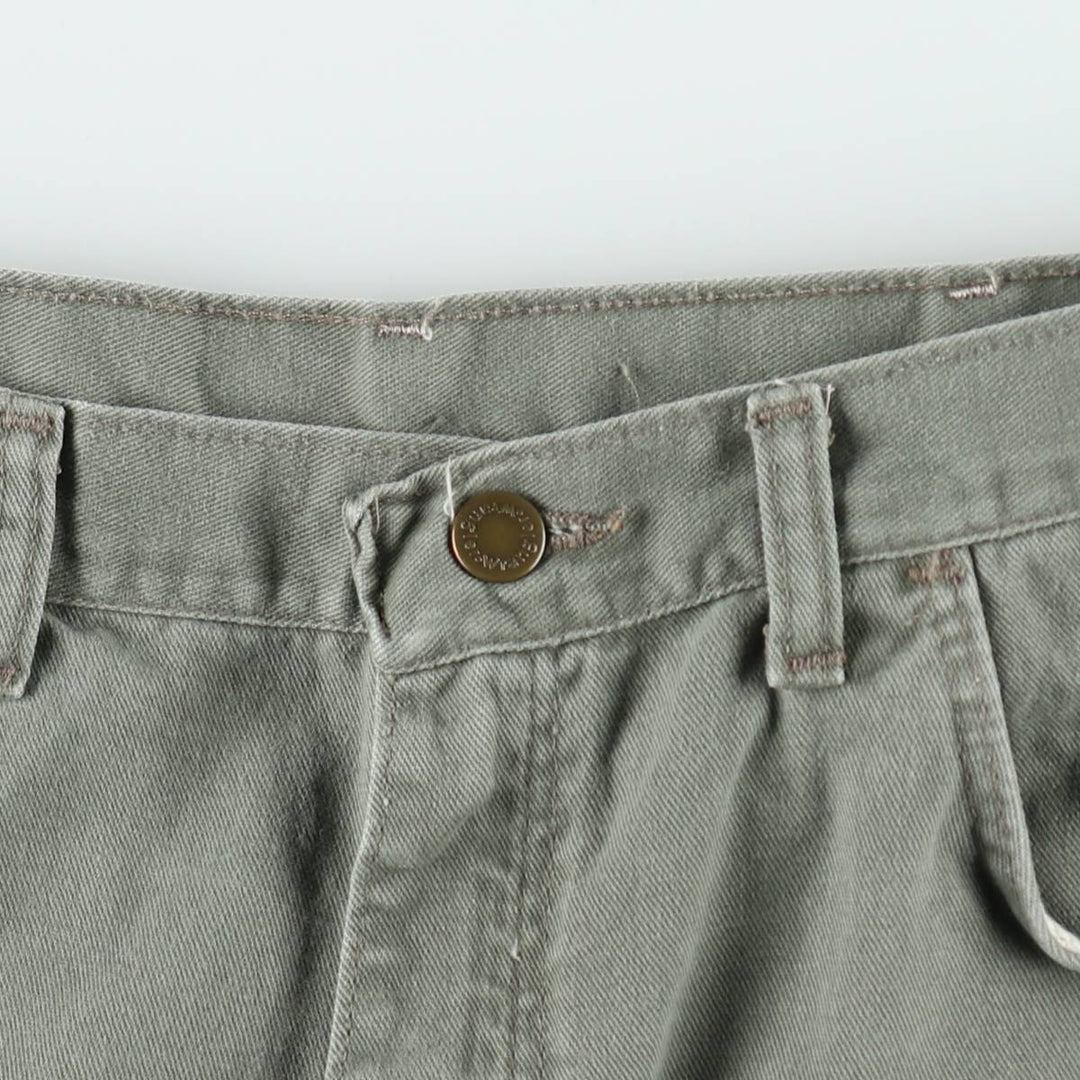 90'S Wrangler denim shorts, made in USA, men's size W36 equivalent, vintage. cotton Khaki type sage green Vintage Second Hand