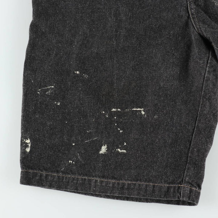 90'S Guess Painted Denim Painter Shorts, Men's Size W36 (approx.), Vintage cotton black type Vintage Second Hand