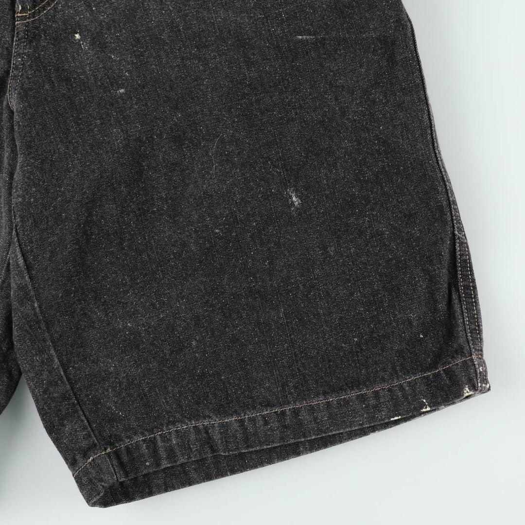 90'S Guess Painted Denim Painter Shorts, Men's Size W36 (approx.), Vintage cotton black type Vintage Second Hand