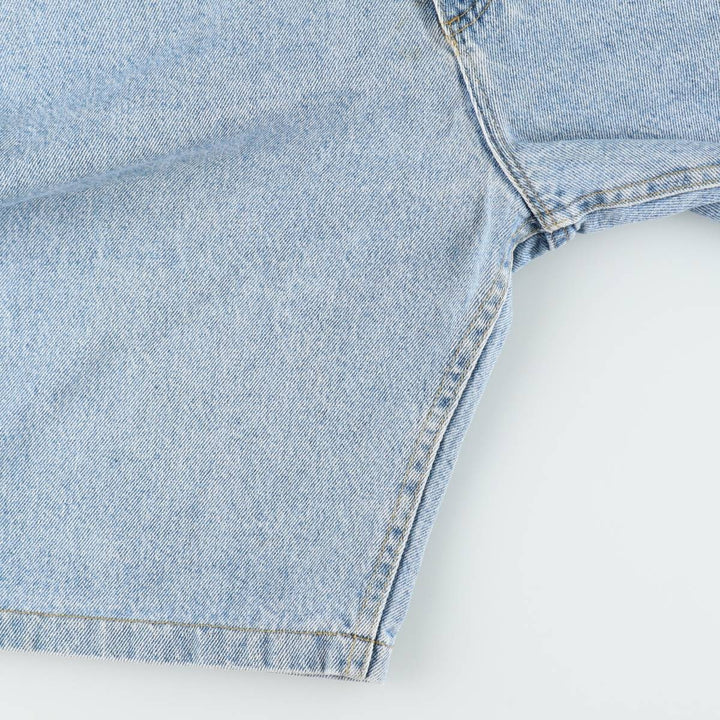 Lee denim shorts, half pants, made in USA, men's size W36 (approx.) cotton Blue type light blue Vintage Second Hand