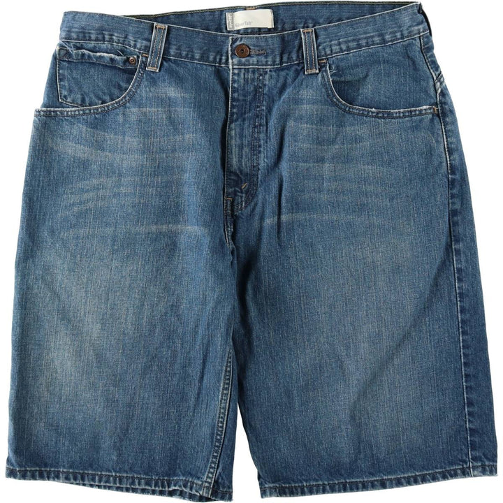 Levi's Silver Tab TRUE SHORT denim shorts, men's size W36 (approx.). cotton blue type Vintage Second Hand