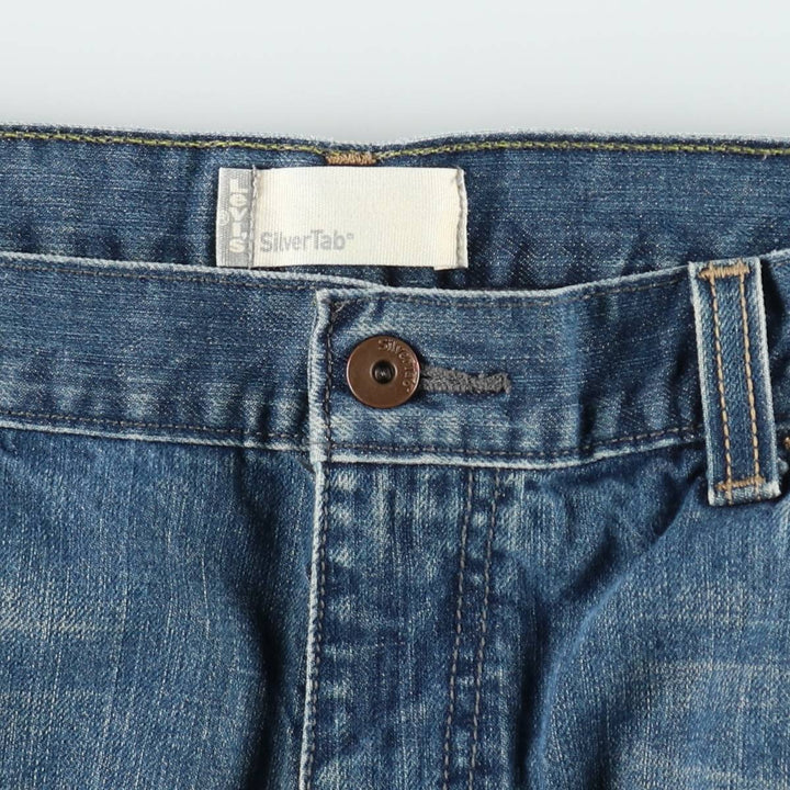 Levi's Silver Tab TRUE SHORT denim shorts, men's size W36 (approx.). cotton blue type Vintage Second Hand