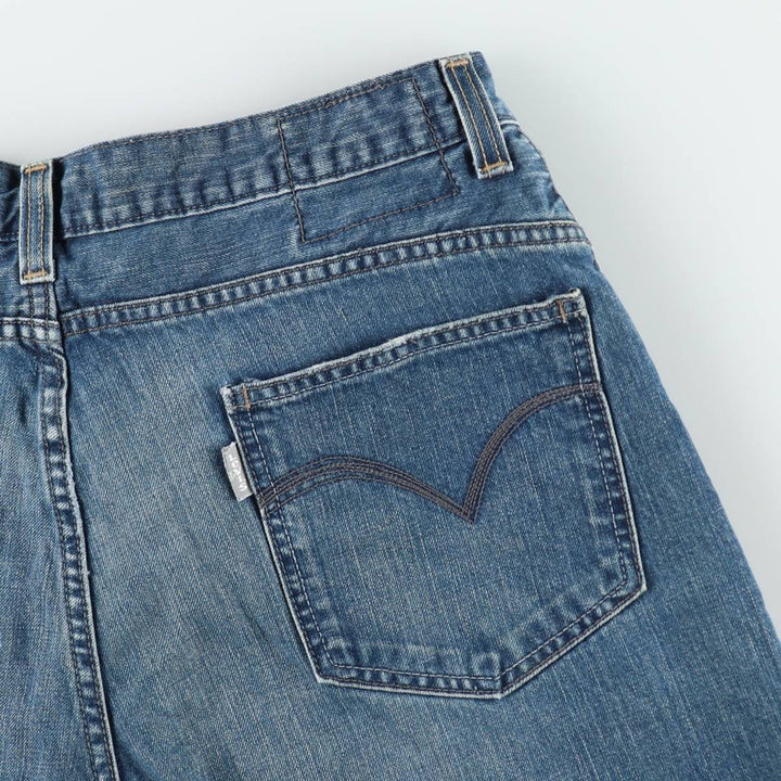 Levi's Silver Tab TRUE SHORT denim shorts, men's size W36 (approx.). cotton blue type Vintage Second Hand