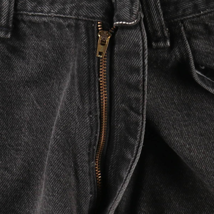 Wrangler Black Denim Shorts, Made in USA, Men's, W34 equivalent cotton black type Vintage Second Hand
