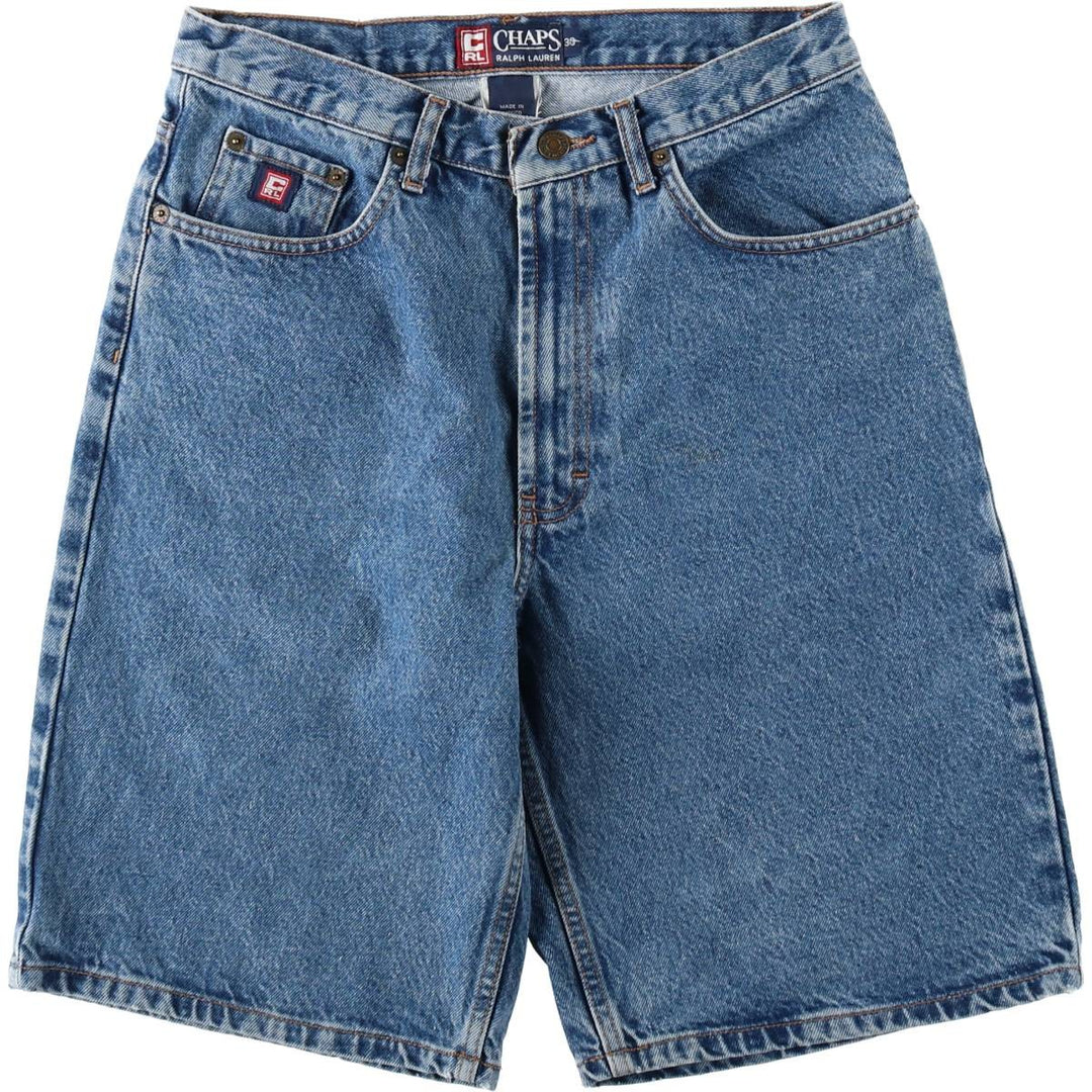 Ralph Lauren CHAPS denim shorts, men's size W30 (approx.). cotton blue type Vintage Second Hand