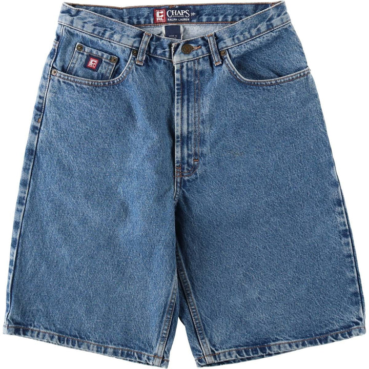 Ralph Lauren CHAPS denim shorts, men's size W30 (approx.). cotton blue type Vintage Second Hand