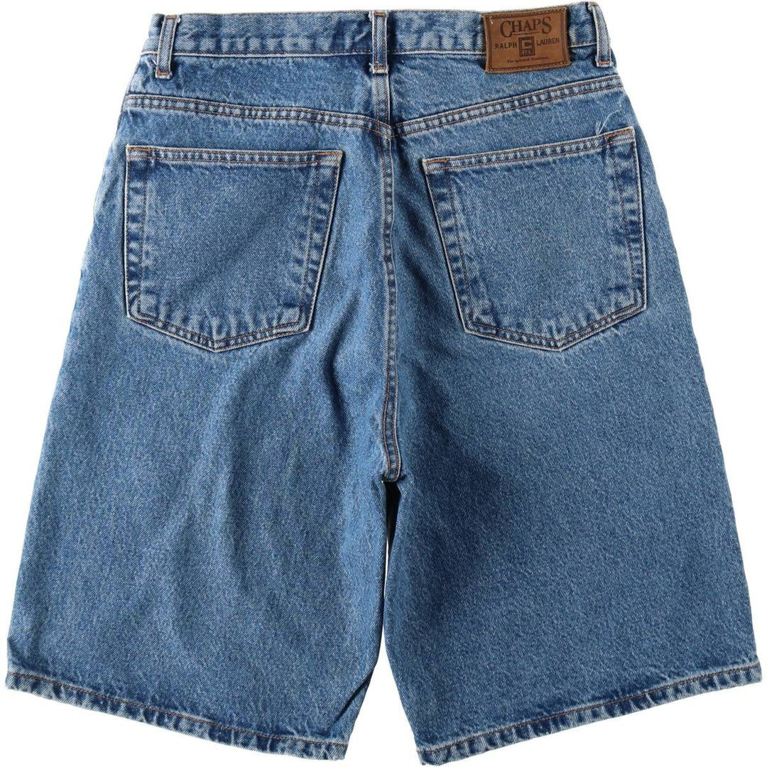 Ralph Lauren CHAPS denim shorts, men's size W30 (approx.). cotton blue type Vintage Second Hand