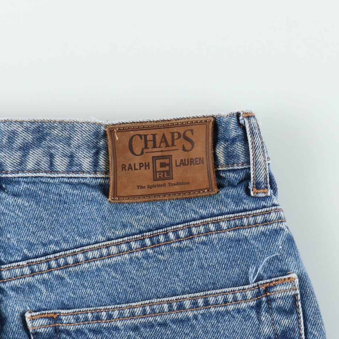 Ralph Lauren CHAPS denim shorts, men's size W30 (approx.). cotton blue type Vintage Second Hand