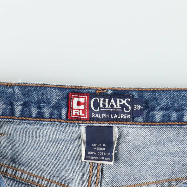 Ralph Lauren CHAPS denim shorts, men's size W30 (approx.). cotton blue type Vintage Second Hand