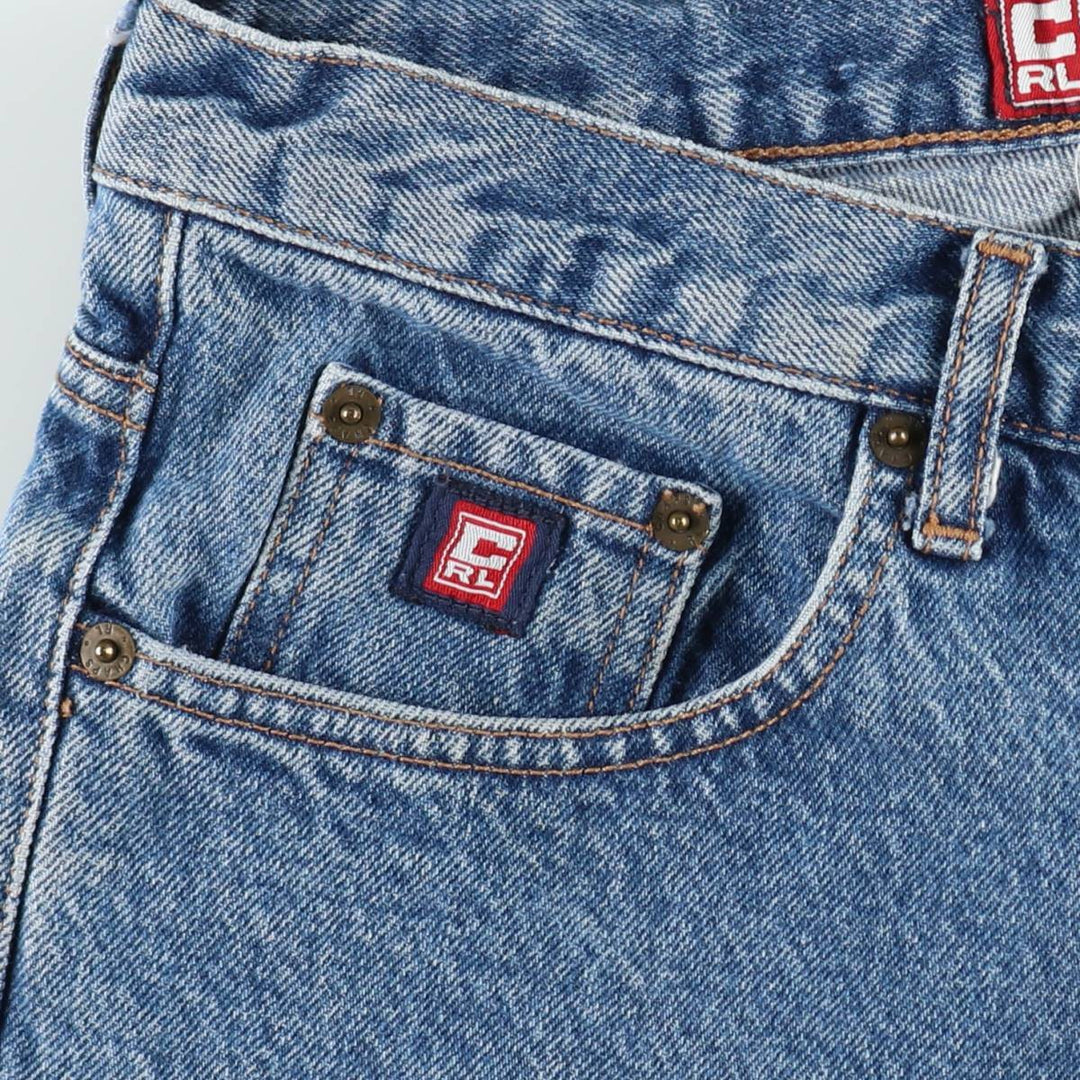 Ralph Lauren CHAPS denim shorts, men's size W30 (approx.). cotton blue type Vintage Second Hand