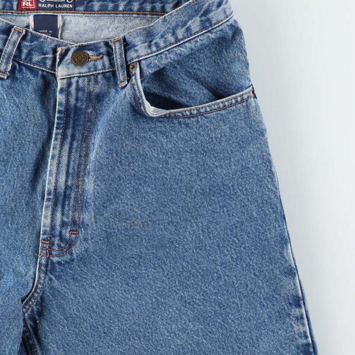 Ralph Lauren CHAPS denim shorts, men's size W30 (approx.). cotton blue type Vintage Second Hand