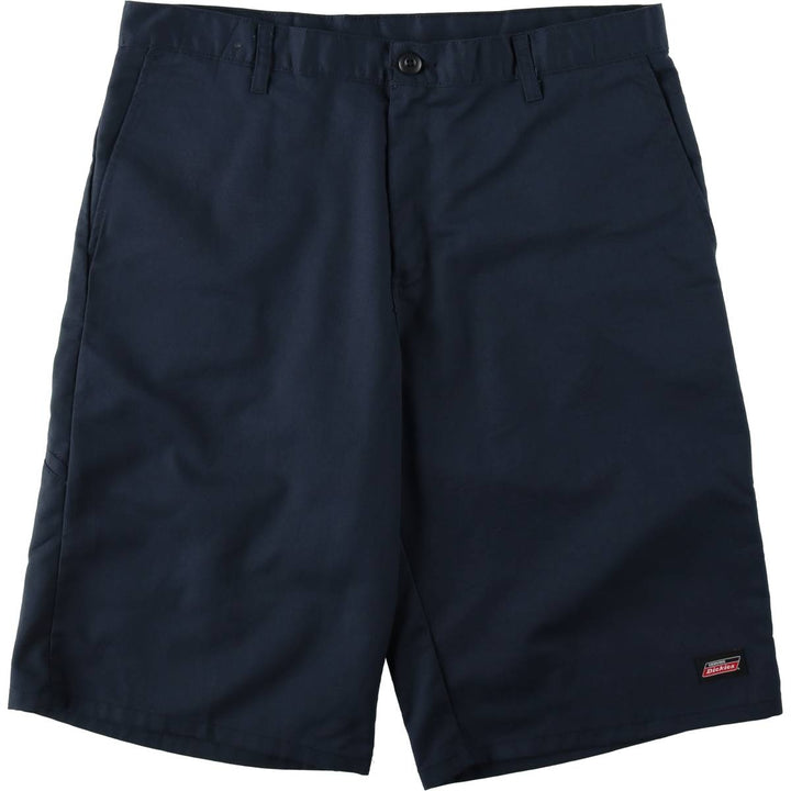 Dickies Work Shorts, Half Pants, Men's, W37 equivalent polyester navy blue type Vintage Second Hand