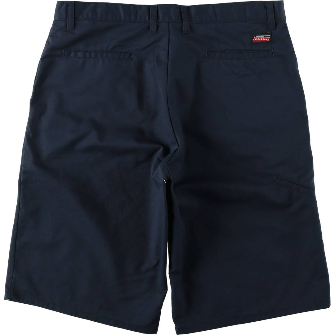 Dickies Work Shorts, Half Pants, Men's, W37 equivalent polyester navy blue type Vintage Second Hand