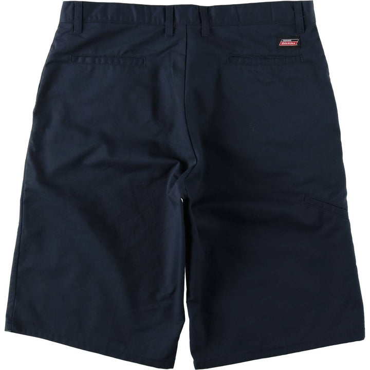 Dickies Work Shorts, Half Pants, Men's, W37 equivalent polyester navy blue type Vintage Second Hand