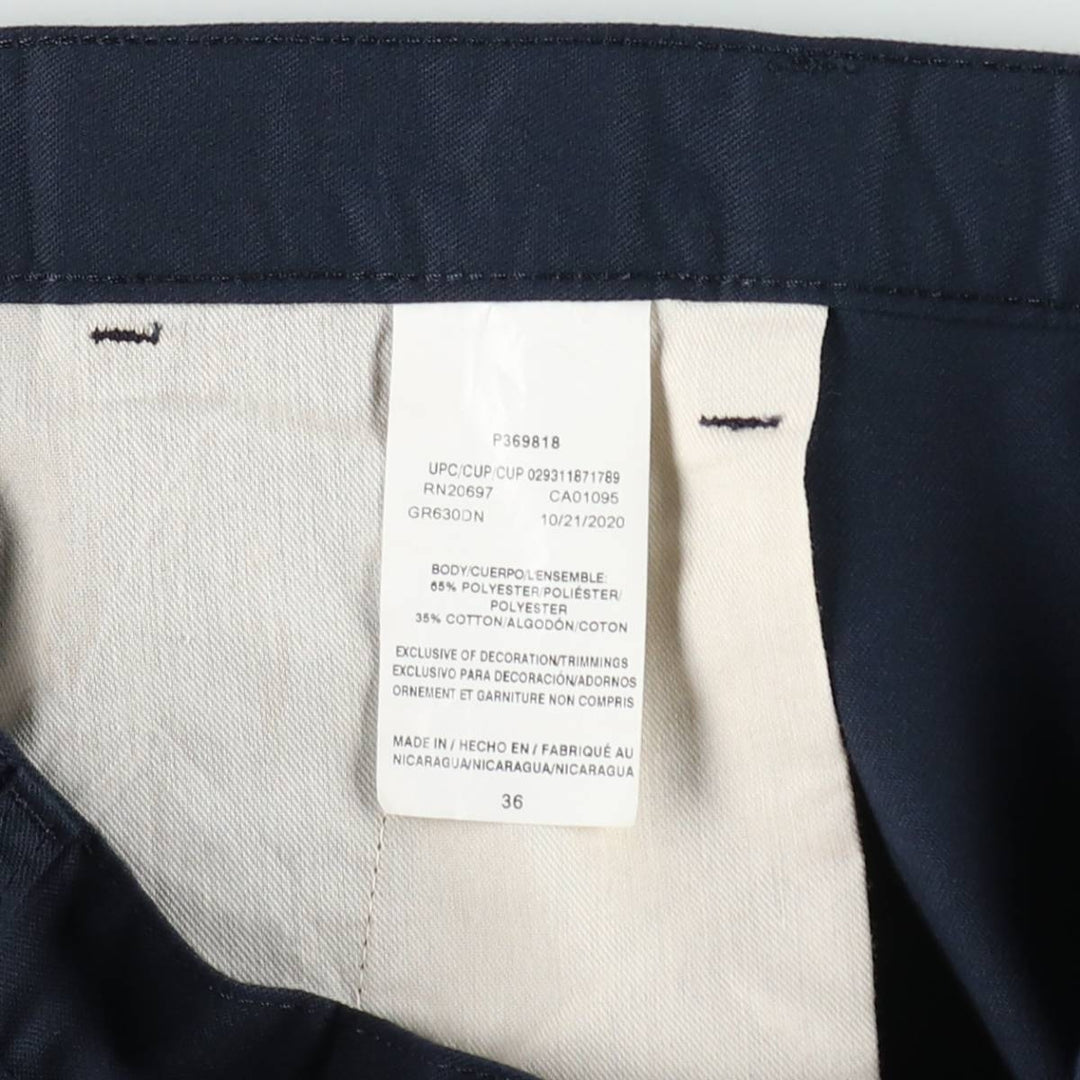 Dickies Work Shorts, Half Pants, Men's, W37 equivalent polyester navy blue type Vintage Second Hand