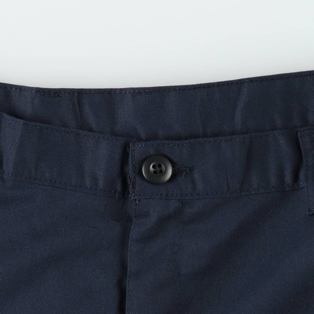 Dickies Work Shorts, Half Pants, Men's, W37 equivalent polyester navy blue type Vintage Second Hand
