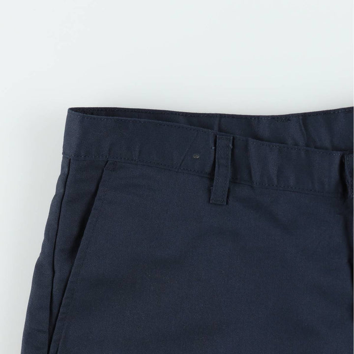 Dickies Work Shorts, Half Pants, Men's, W37 equivalent polyester navy blue type Vintage Second Hand