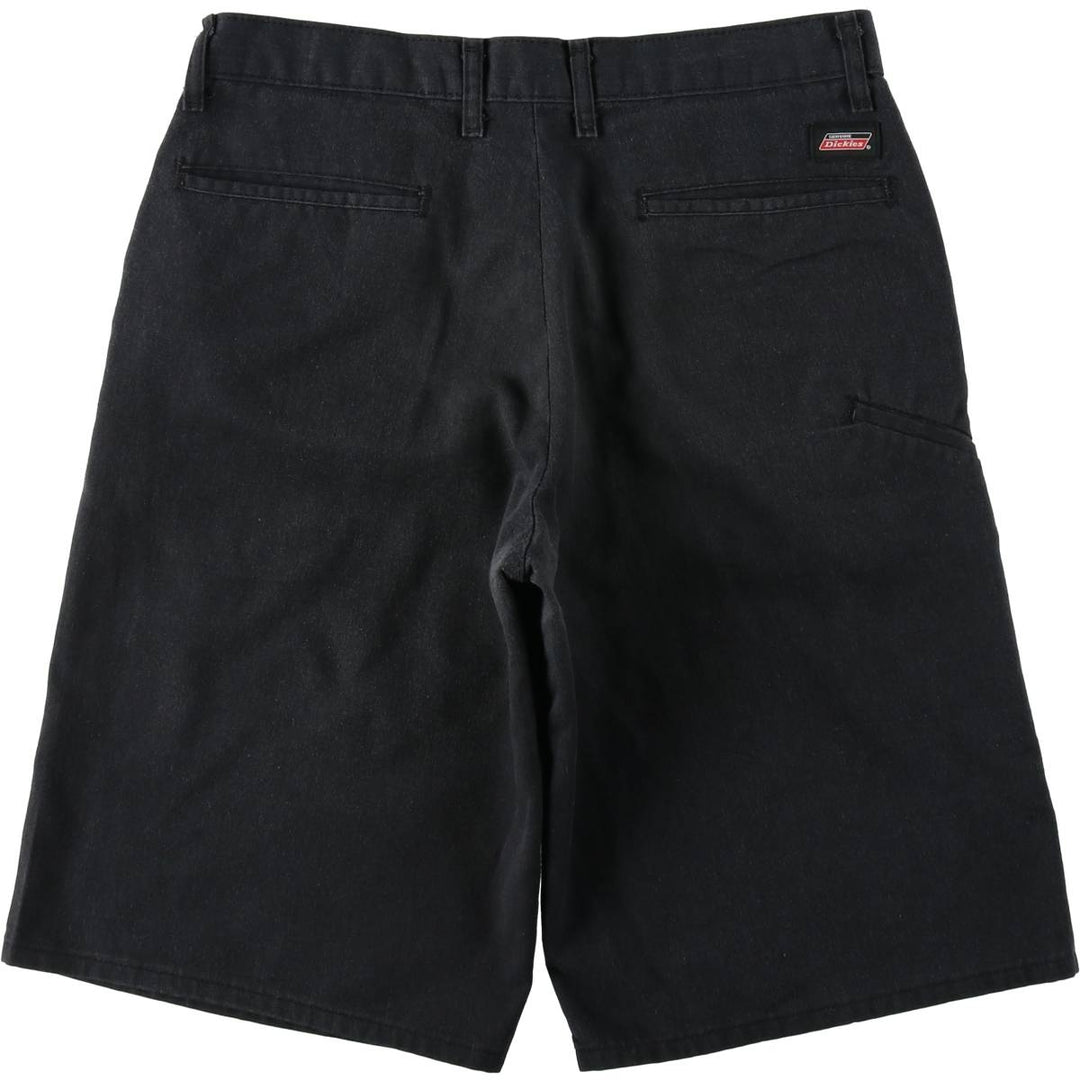Dickies Work Shorts, Half Pants, Men's, W31 equivalent polyester black type Vintage Second Hand