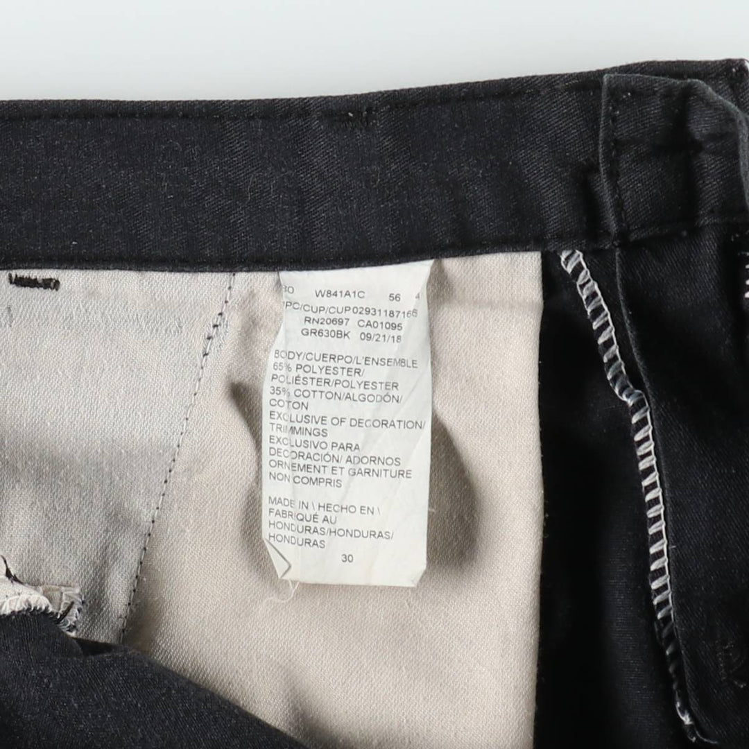 Dickies Work Shorts, Half Pants, Men's, W31 equivalent polyester black type Vintage Second Hand