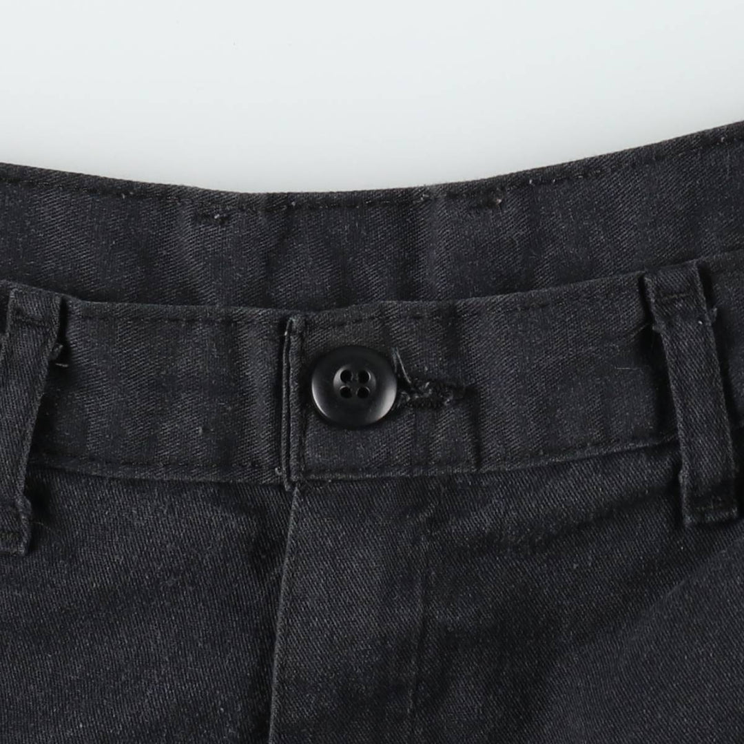 Dickies Work Shorts, Half Pants, Men's, W31 equivalent polyester black type Vintage Second Hand
