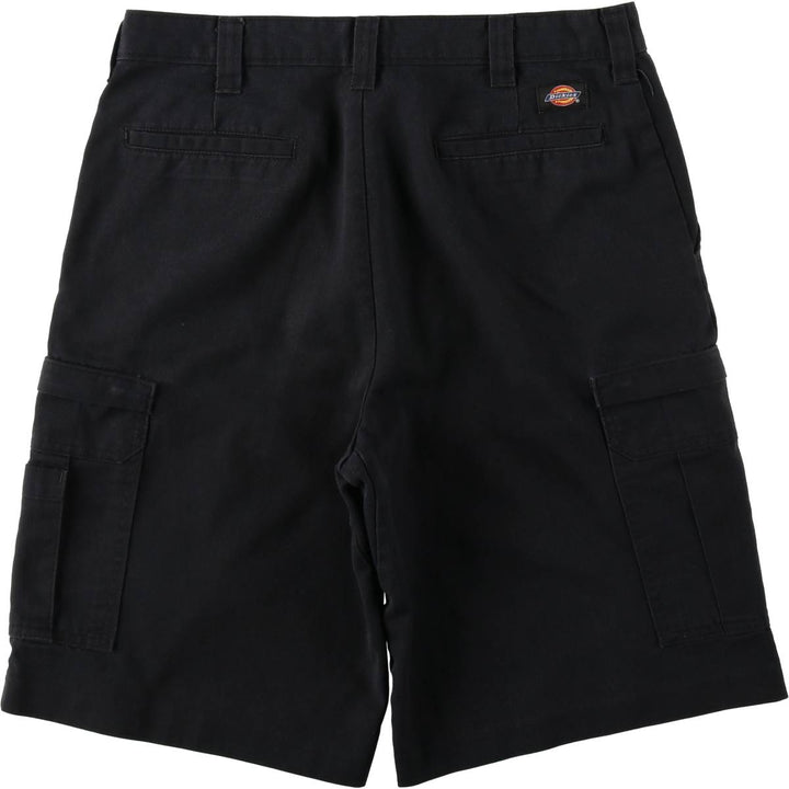Dickies cargo shorts, men's size W34 (approx.) polyester black type Vintage Second Hand