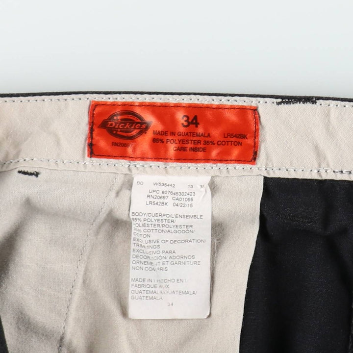 Dickies cargo shorts, men's size W34 (approx.) polyester black type Vintage Second Hand
