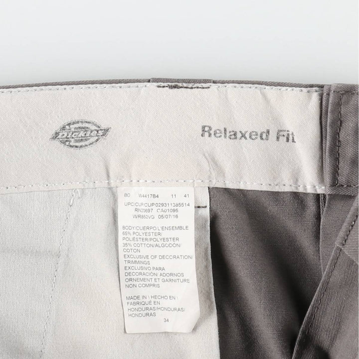 Dickies Relaxed Fit Work Shorts, Half Pants, Men's, W35 equivalent polyester gray type Vintage Second Hand