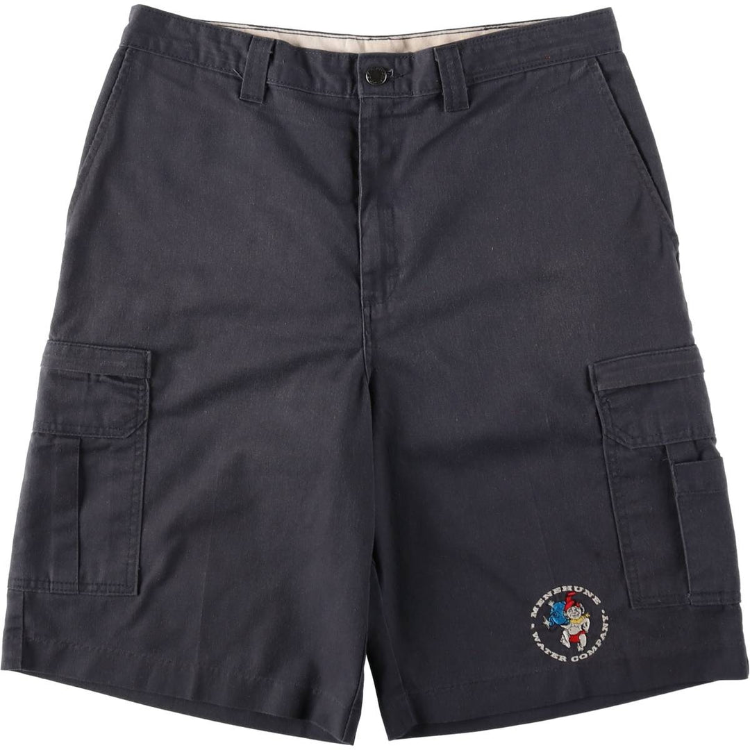 Dickies cargo shorts, men's size W34 (approx.) polyester Charcoal Vintage Second Hand