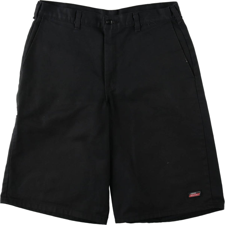 Dickies Work Shorts, Half Pants, Men's, W34 equivalent polyester black type Vintage Second Hand