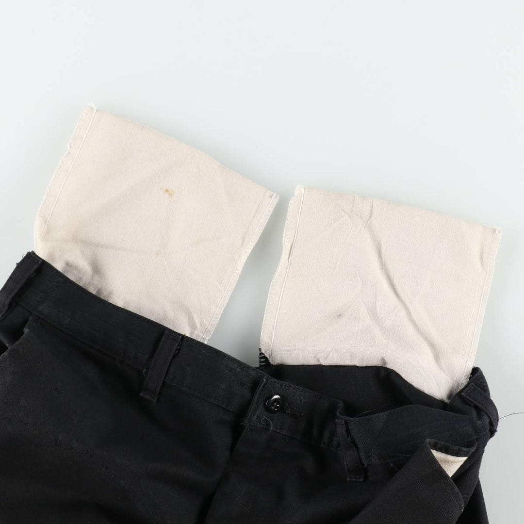Dickies Work Shorts, Half Pants, Men's, W34 equivalent polyester black type Vintage Second Hand