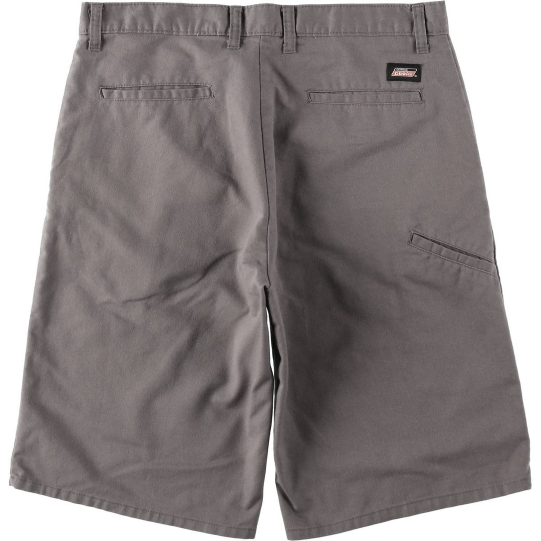 Dickies Work Shorts, Half Pants, Men's, W35 equivalent polyester gray type Vintage Second Hand
