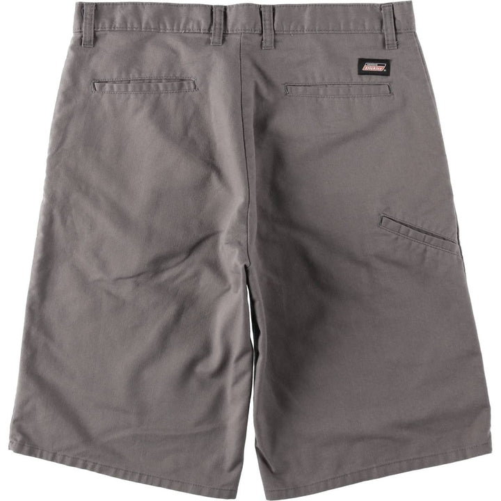 Dickies Work Shorts, Half Pants, Men's, W35 equivalent polyester gray type Vintage Second Hand