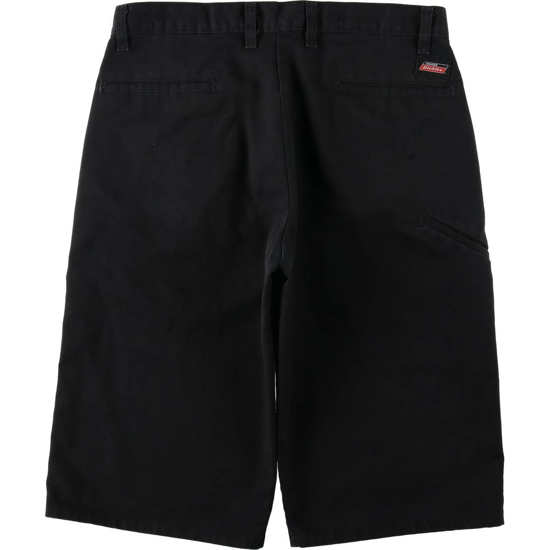 Dickies Work Shorts, Half Pants, Men's, W33 equivalent polyester black type Vintage Second Hand