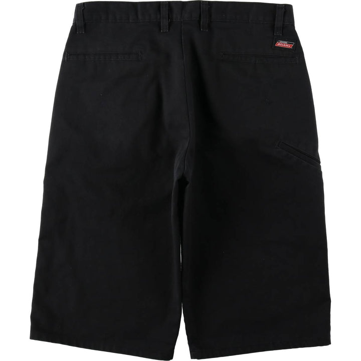 Dickies Work Shorts, Half Pants, Men's, W33 equivalent polyester black type Vintage Second Hand