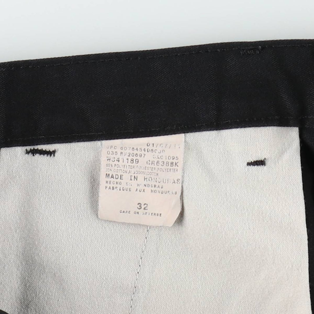 Dickies Work Shorts, Half Pants, Men's, W33 equivalent polyester black type Vintage Second Hand