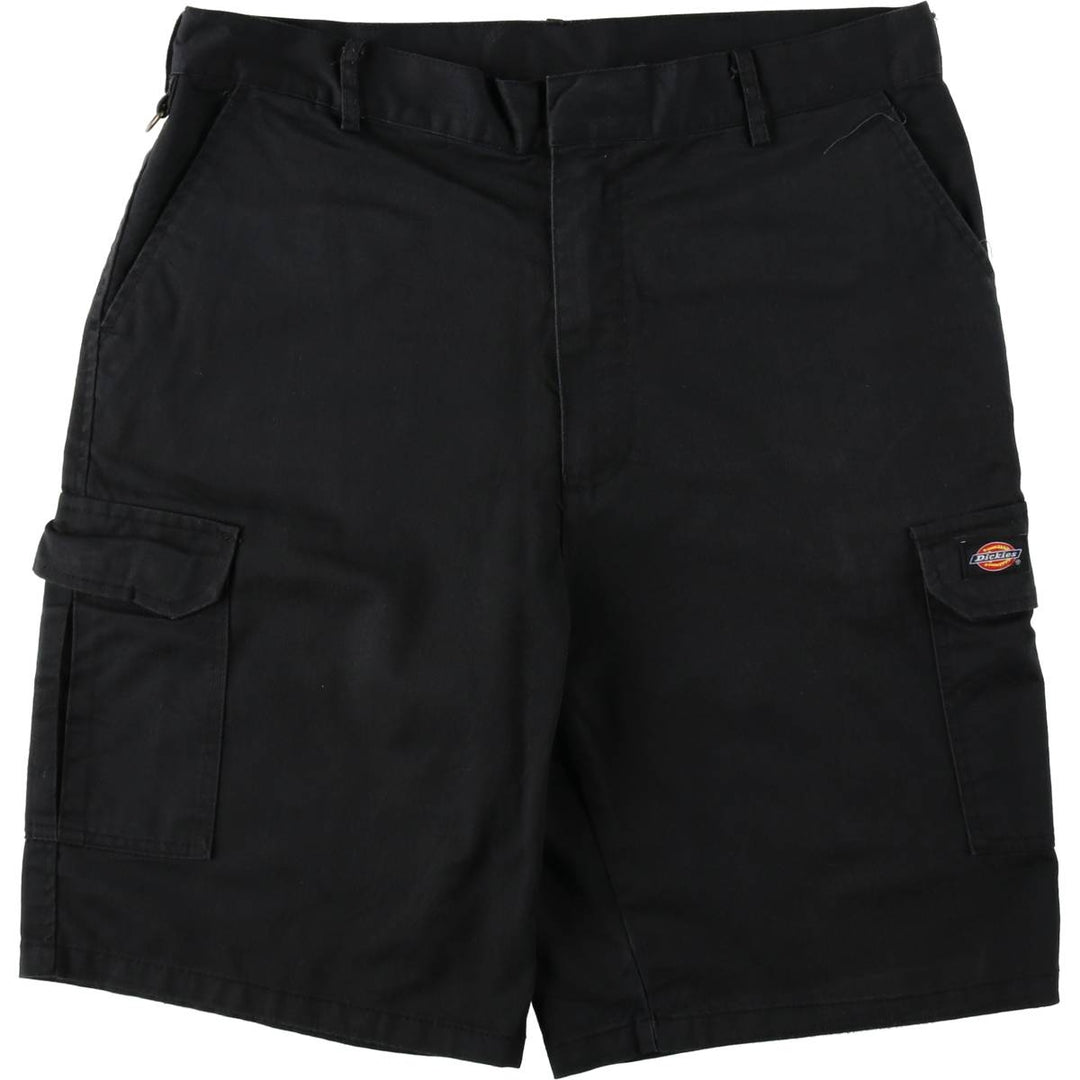 Dickies cargo shorts, half pants, men's size w36 polyester black type Vintage Second Hand