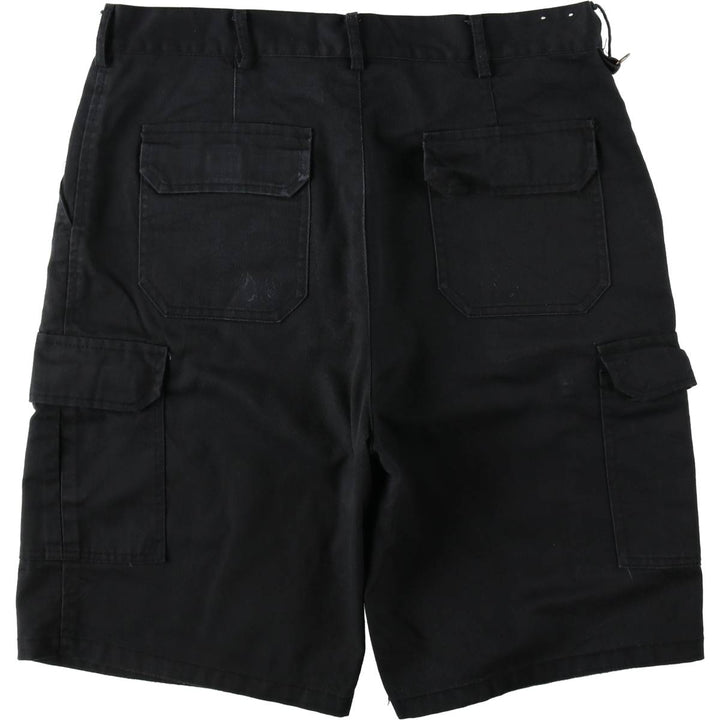 Dickies cargo shorts, half pants, men's size w36 polyester black type Vintage Second Hand