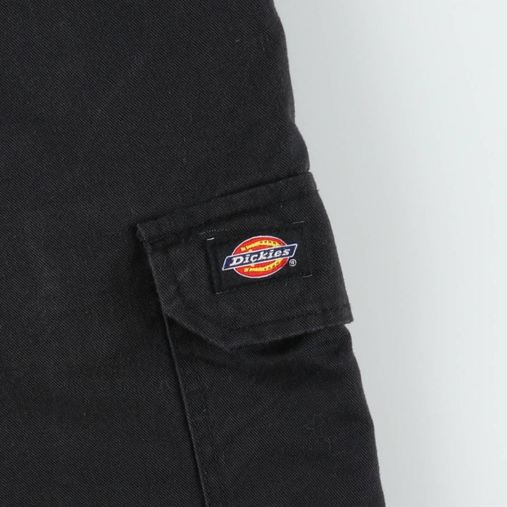 Dickies cargo shorts, half pants, men's size w36 polyester black type Vintage Second Hand