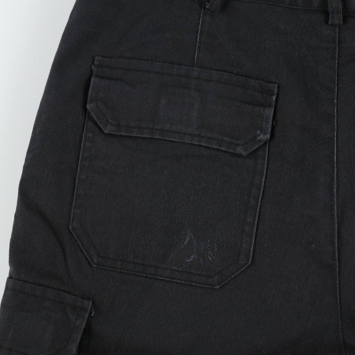 Dickies cargo shorts, half pants, men's size w36 polyester black type Vintage Second Hand