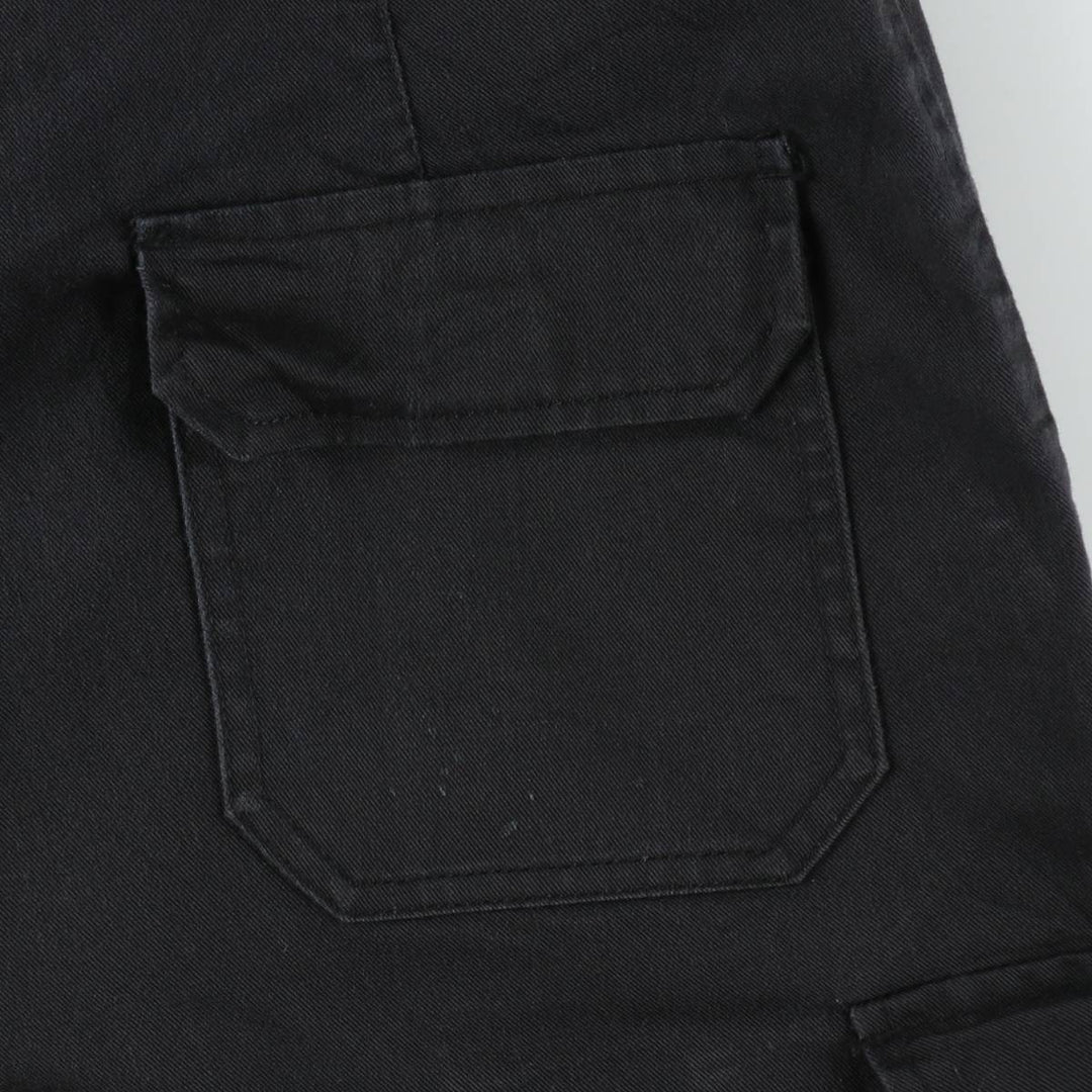 Dickies cargo shorts, half pants, men's size w36 polyester black type Vintage Second Hand
