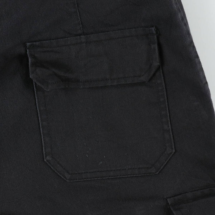 Dickies cargo shorts, half pants, men's size w36 polyester black type Vintage Second Hand