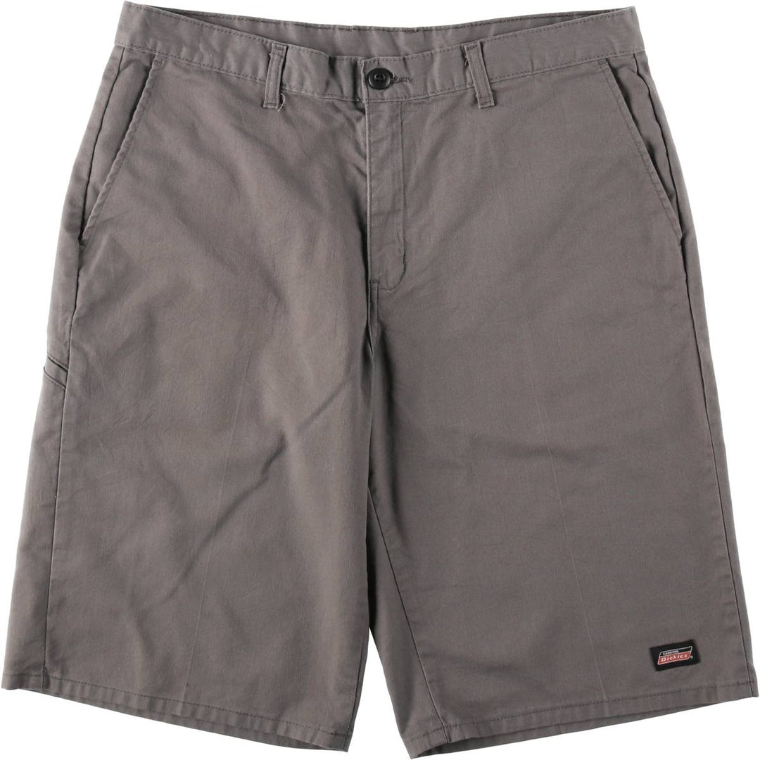 Dickies Work Shorts, Half Pants, Men's, W36 equivalent polyester gray type Vintage Second Hand