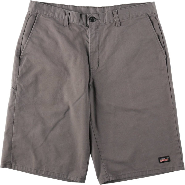 Dickies Work Shorts, Half Pants, Men's, W36 equivalent polyester gray type Vintage Second Hand