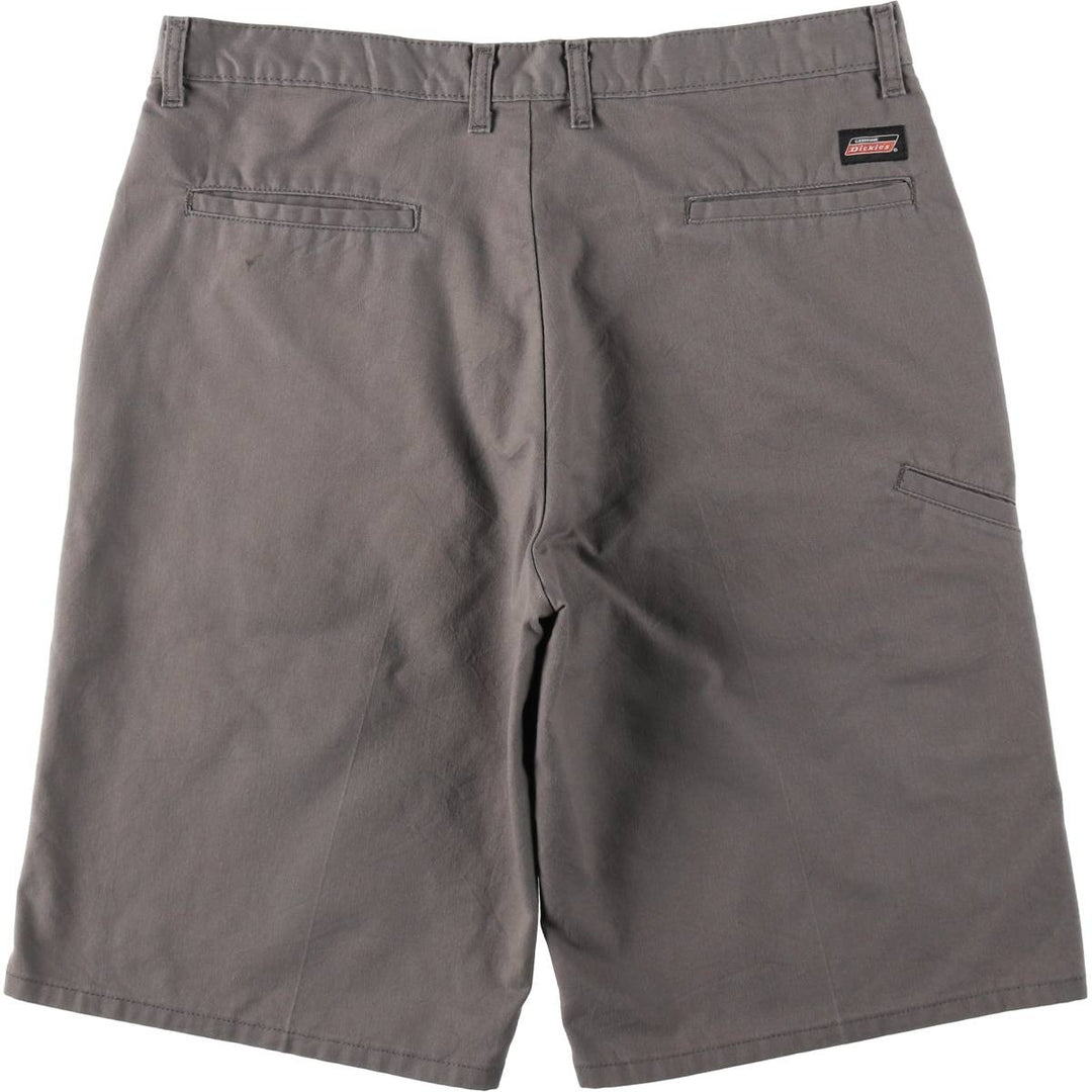 Dickies Work Shorts, Half Pants, Men's, W36 equivalent polyester gray type Vintage Second Hand